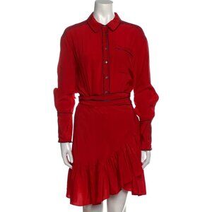 MARISSA WEBB Silk Knee-Length Dress Size: L